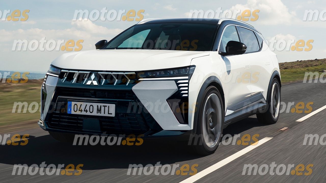 Recreación del SUV eléctrico de Mitsubishi