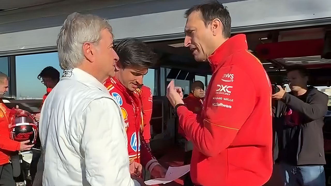 Este vídeo refleja la emoción de Carlos Sainz, padre e hijo, al saltar a la pista de Fiorano con un Ferrari de F1