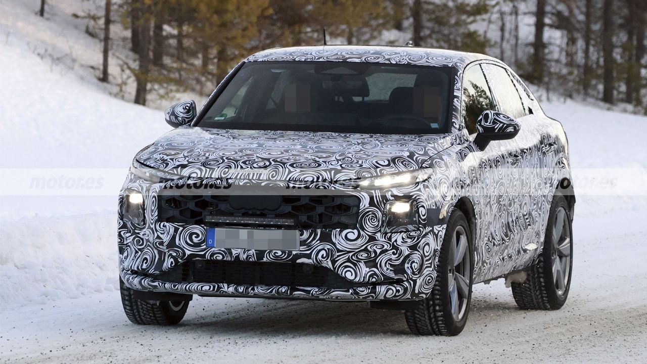 El nuevo Audi Q3 Sportback sorprende en las pruebas de invierno, primeras fotos espía del SUV compacto más deportivo