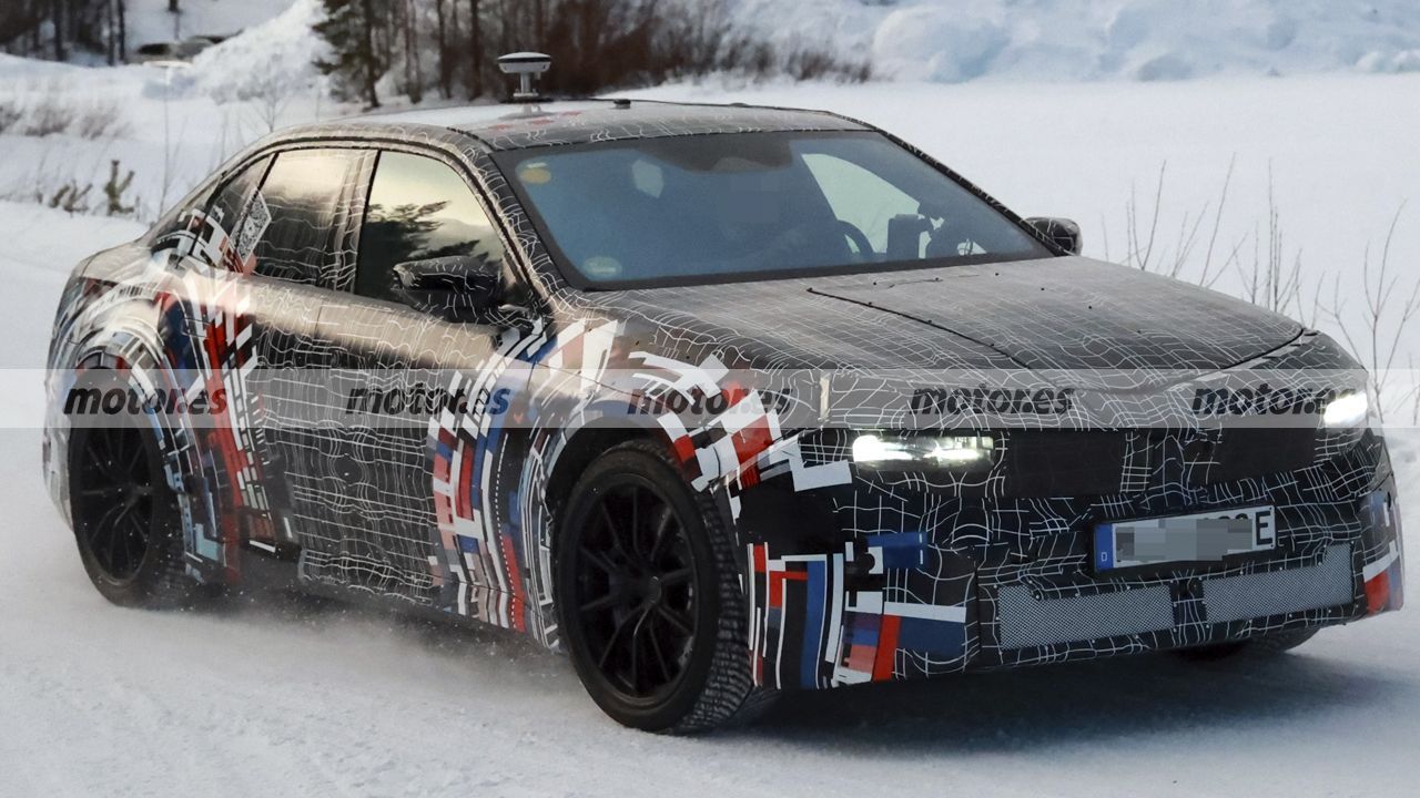 El nuevo BMW M3 eléctrico se estrena en las pruebas de invierno en Suecia, +600 CV para derretir la nieve