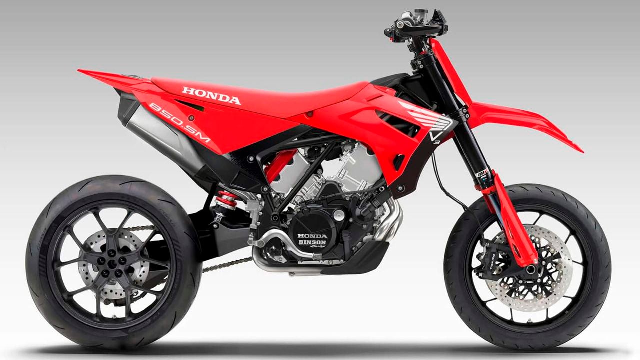 Esta es la Supermoto de tus sueños, es de Honda y tiene un motor turbo que nadie ha explorado jamás, ni en coches