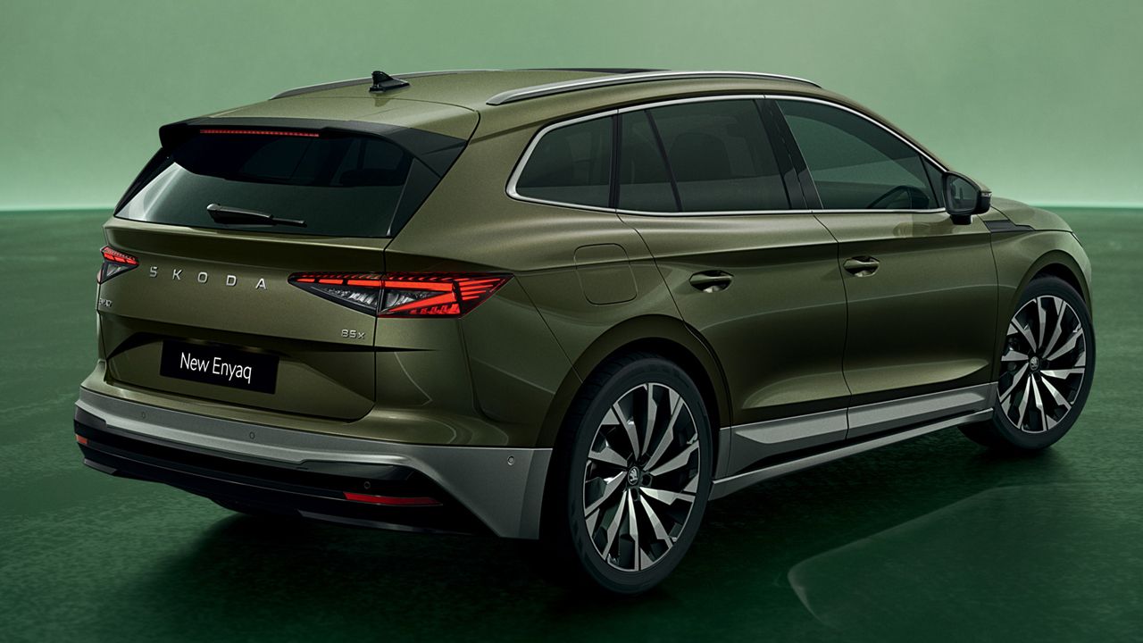 Vista trasera del Skoda Enyaq