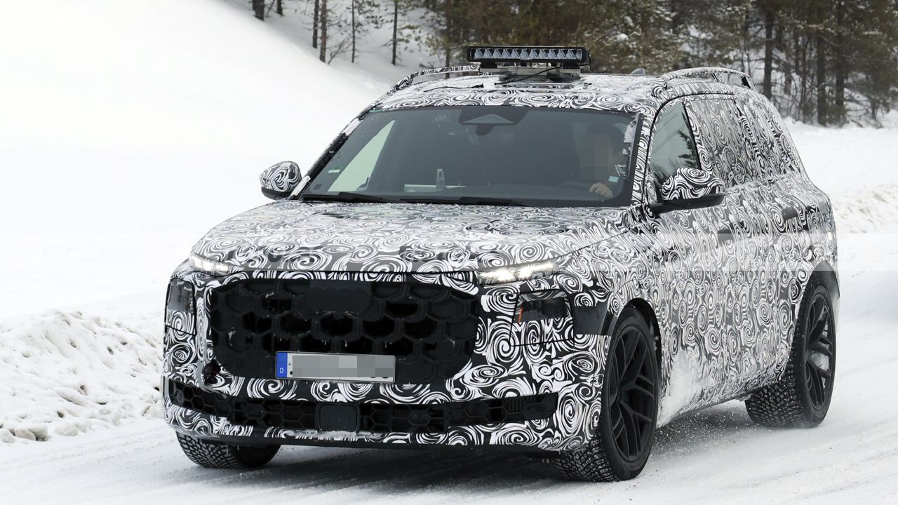 El nuevo Audi Q9 cobra forma en las pruebas de invierno, nuevas fotos espía del gigante que desafía al BMW X7 y compañía 5
