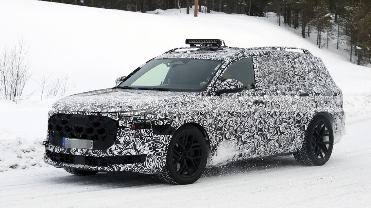 El nuevo Audi Q9 cobra forma en las pruebas de invierno, nuevas fotos espía del gigante que desafía al BMW X7 y compañía 8