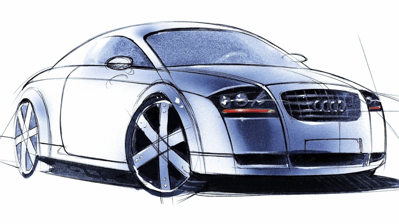 Boceto Audi TT 1995