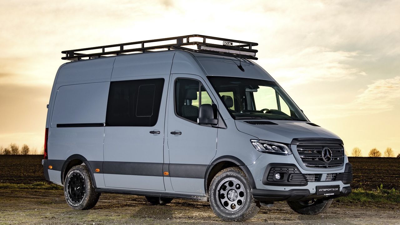 La Sprinter de Mercedes como nunca la habías visto, así es la brutal Gravel-X del catalogo Camper de Vansports