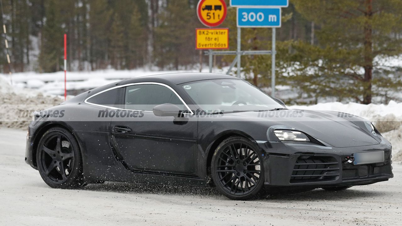El nuevo Porsche 718 Cayman eléctrico brilla en sus primeras pruebas de invierno, con no menos de 500 CV 5