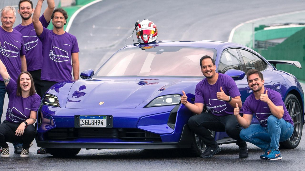 Felipe Nasr se rinde al Porsche Taycan Turbo GT con otro nuevo y brutal récord, esta vez en Interlagos