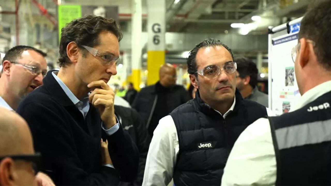 John Elkann y Antonio Filosa