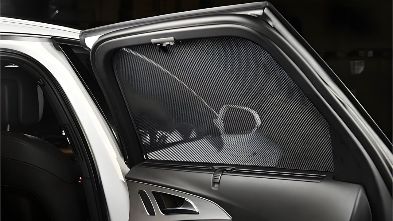 Una cortinilla de instalación interior