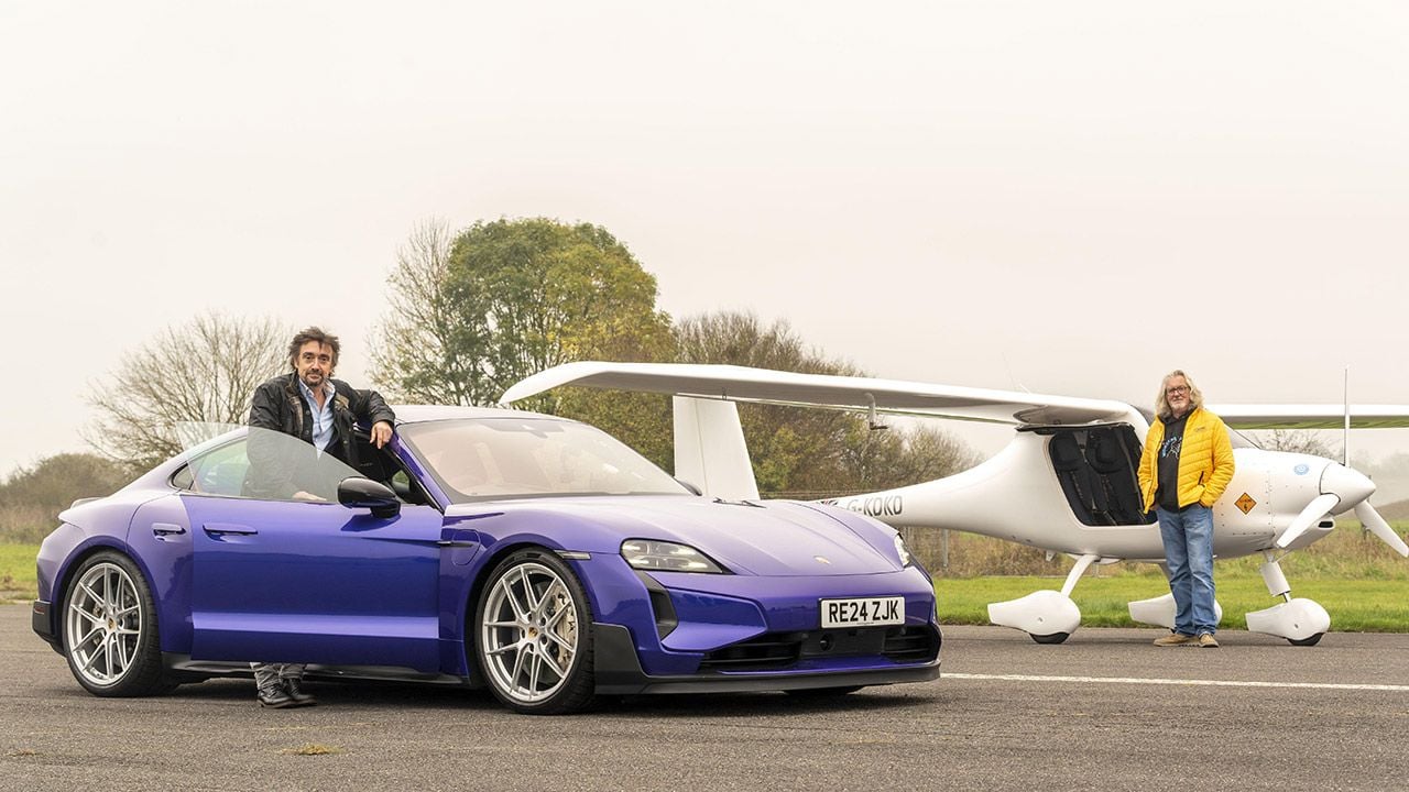 Hammond y May reviven una histórica carrera de Top Gear, pero ahora con la tecnología eléctrica como protagonista