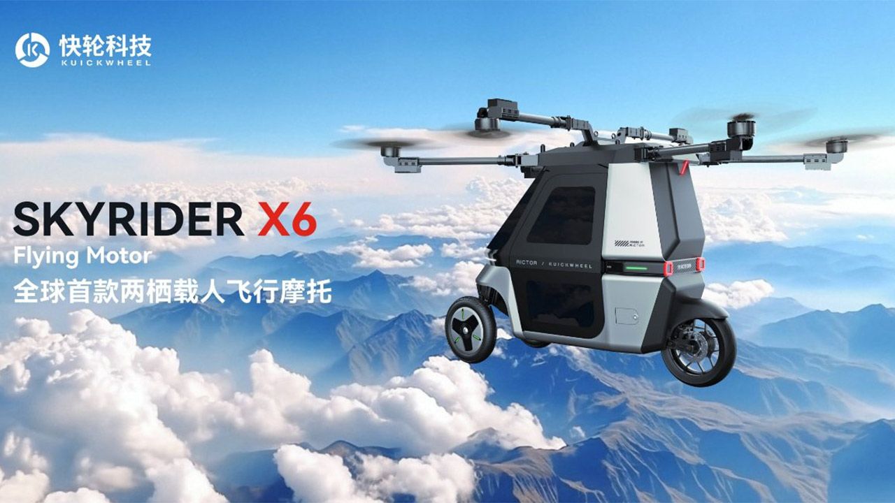 ¿El fin del tráfico? La moto voladora Skyrider X6 ya es una realidad y está a la venta