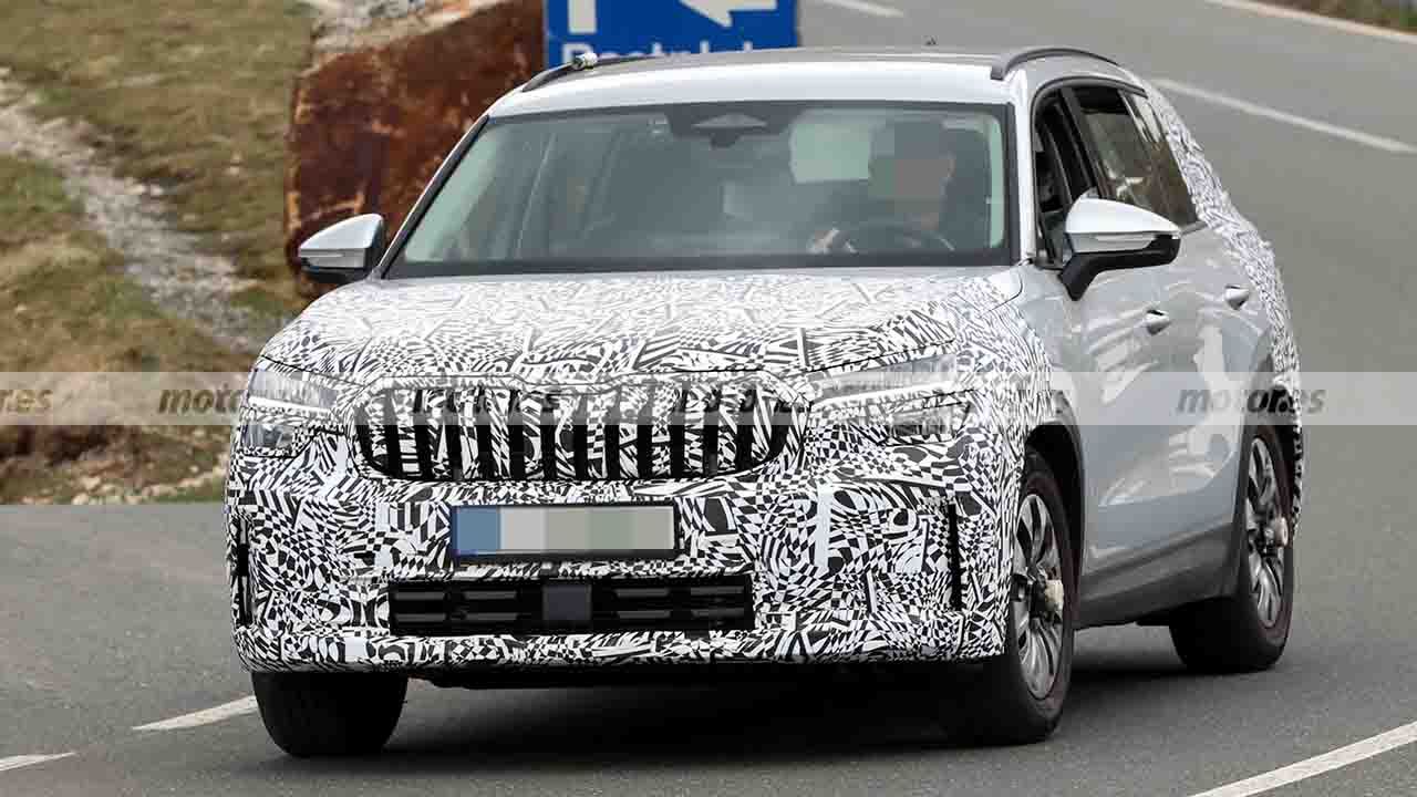 Skoda ya prueba el nuevo kodiaq 2027 y prepara una versión rs electrificada para subir la presión entre los suv familiares 6