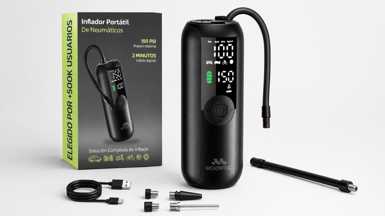 Woowind Compresor Aire Portatil