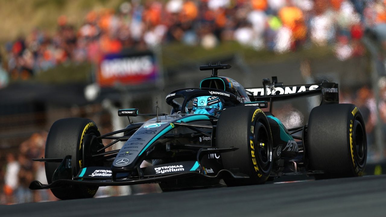 Russell cumple su misión en la Sprint de Zandvoort: la lluvia llegó tarde para un Alonso a punto de brillar