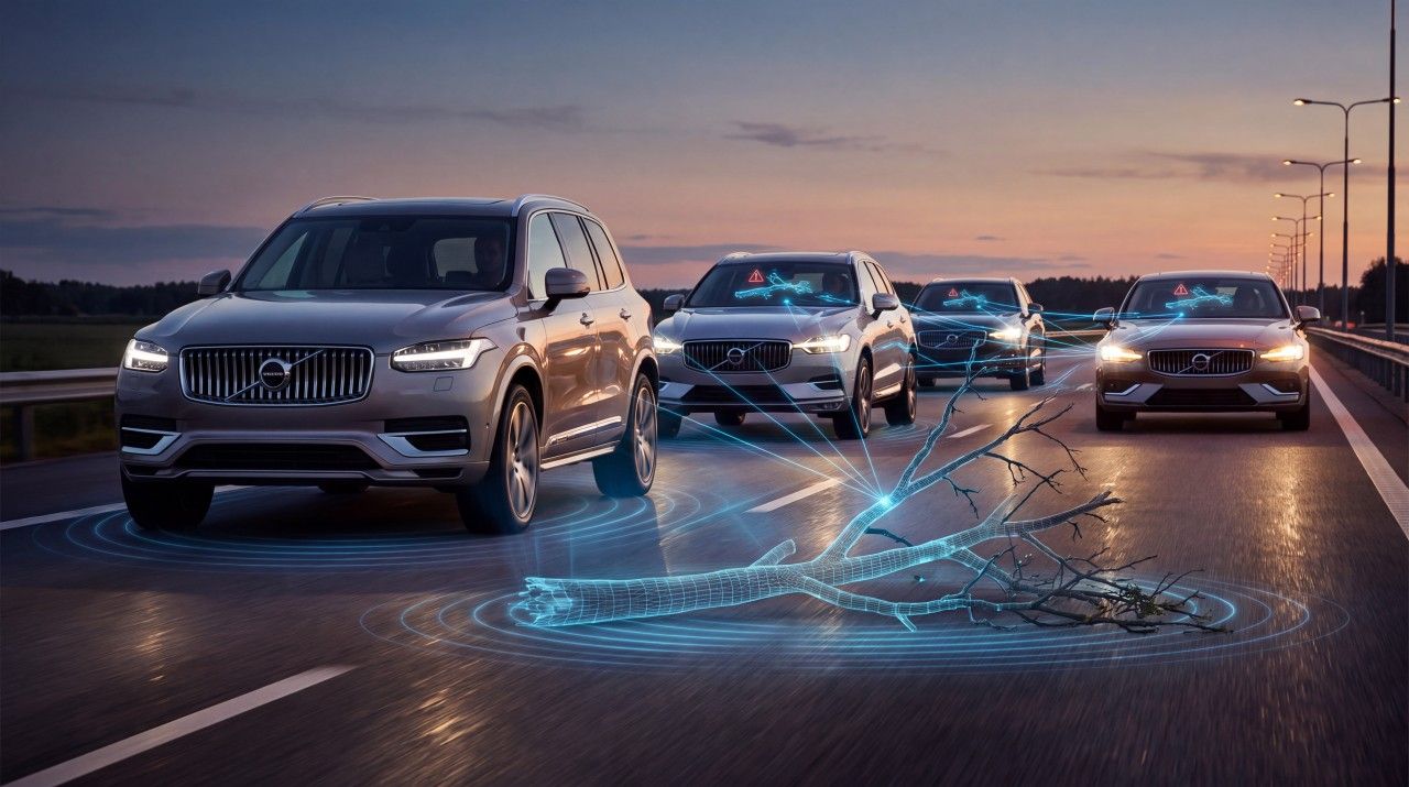 Los Volvo empiezan a “hablar” entre ellos: cada coche podrá convertirse en los ojos del que viene detrás