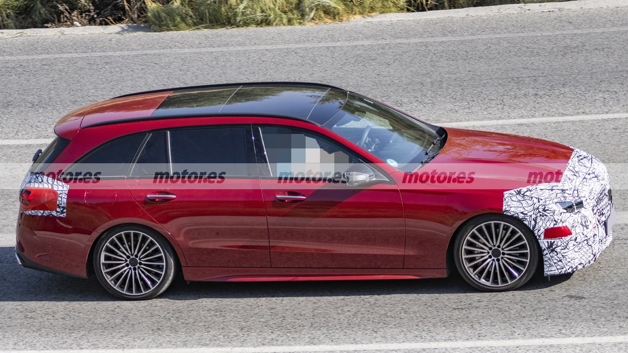 Fotos espía Mercedes Clase C Estate Facelift 2027