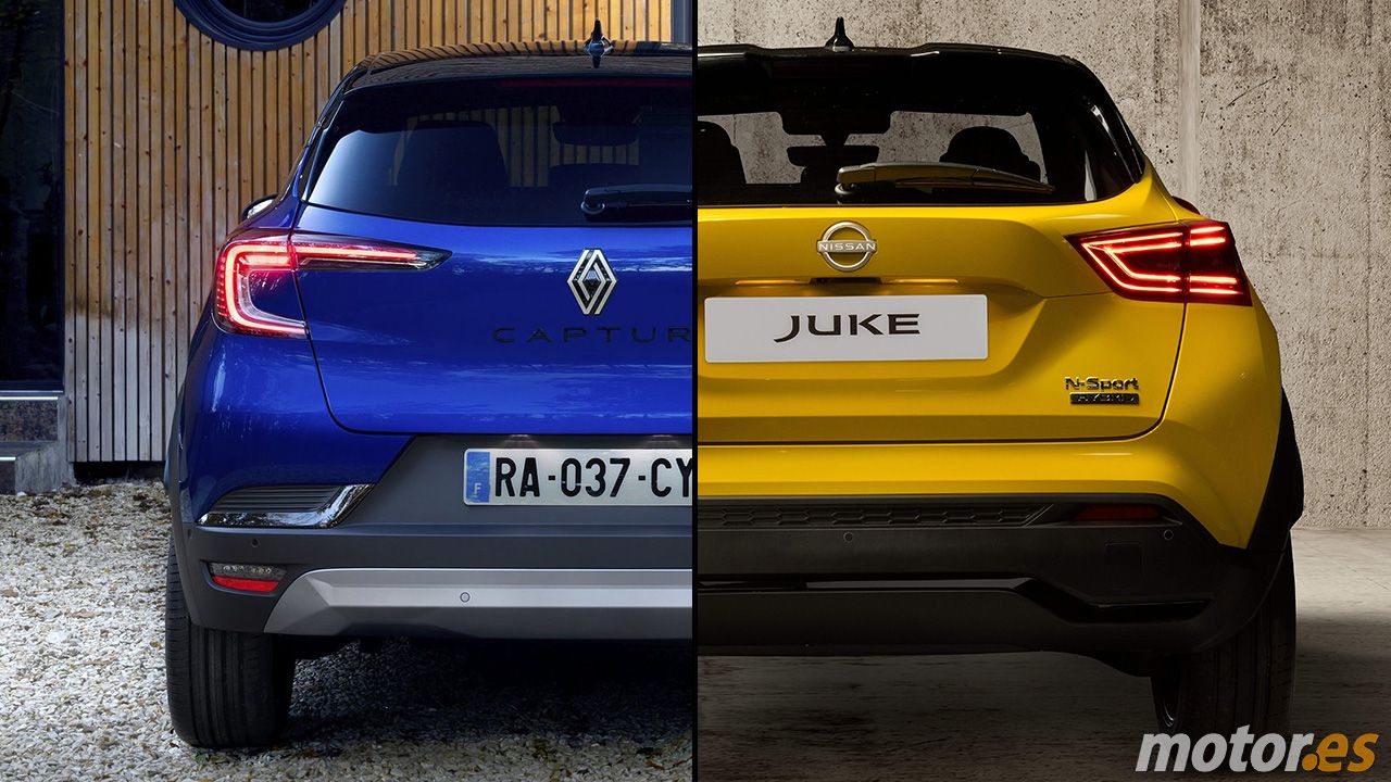 Renault Captur y Nissan Juke - posterior