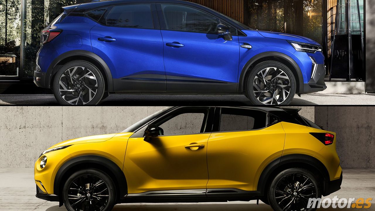 Renault Captur y Nissan Juke - lateral