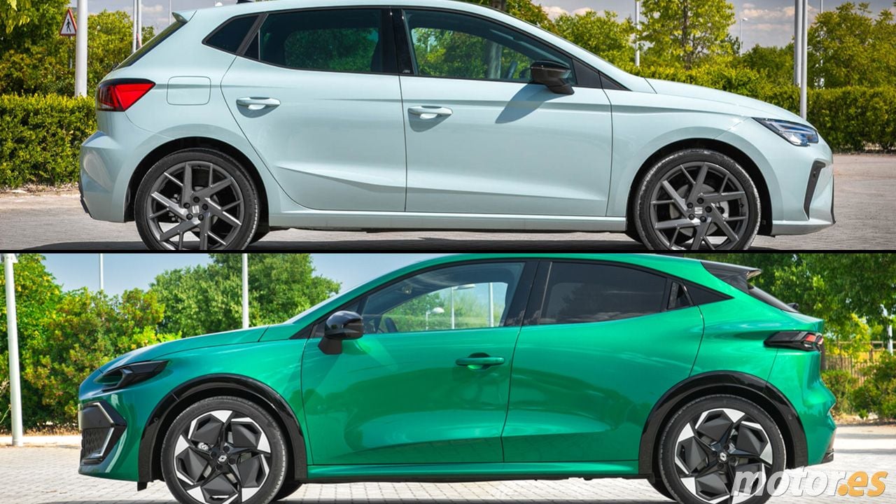 SEAT Ibiza y Renault Clio - lateral