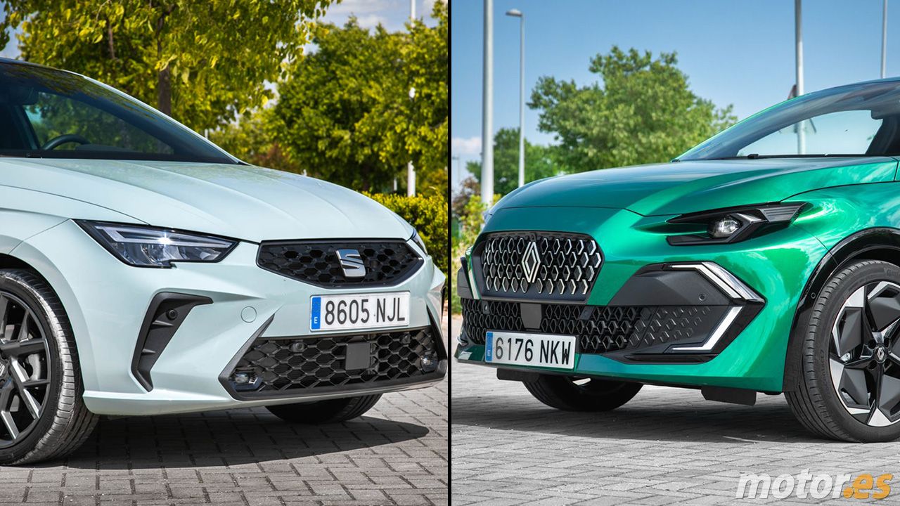 SEAT ibiza y Renault Clio - frontal