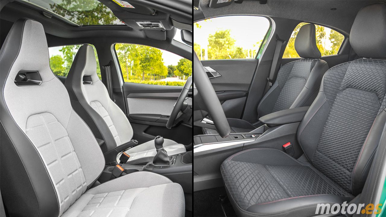 SEAT Ibiza y Renault Clio - plazas delanteras