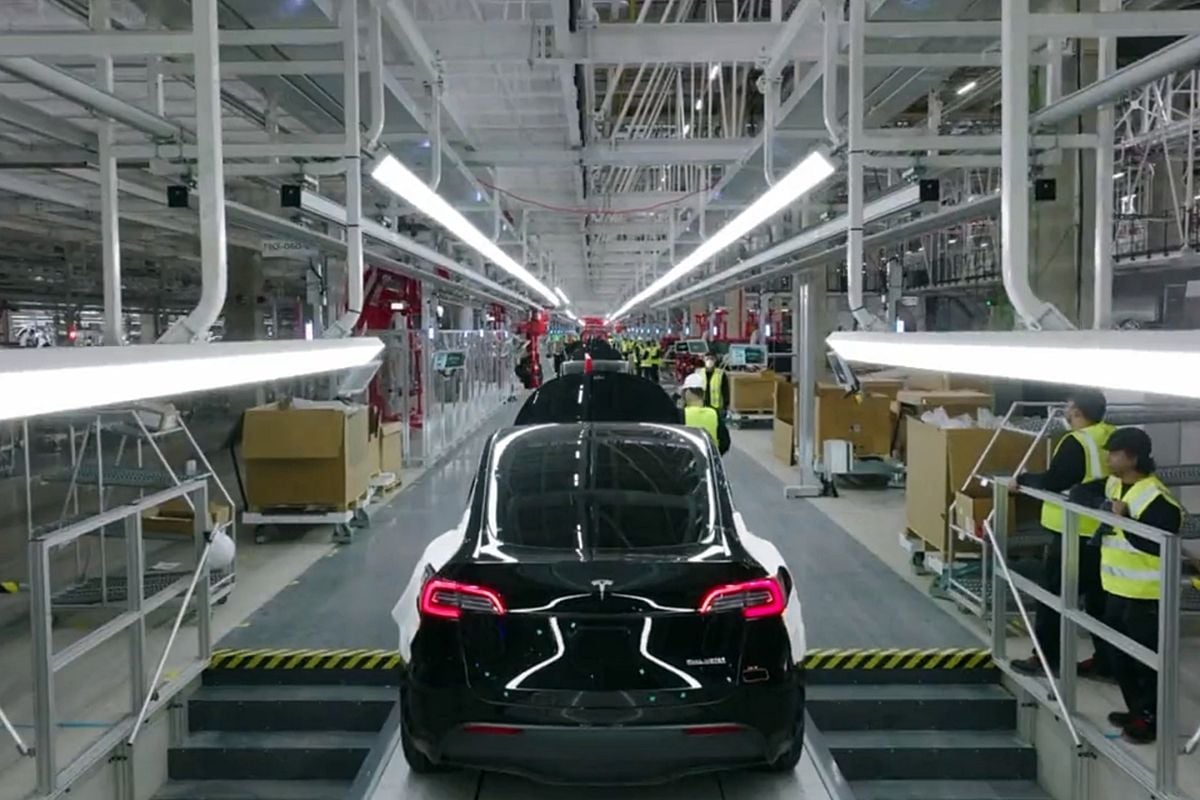 Una fábrica de Tesla