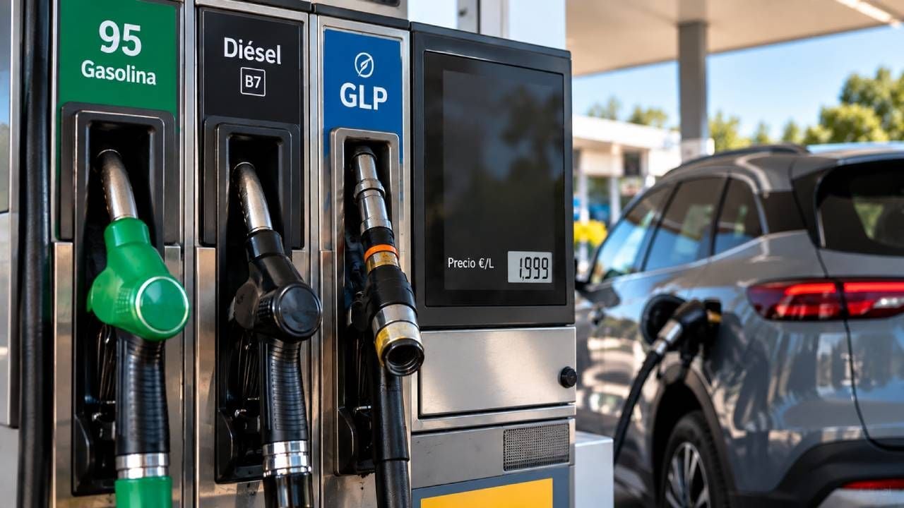 Gasolina y diésel rozan los 2 euros, el GNC les sigue de cerca y el GLP resiste en 1,10 euros