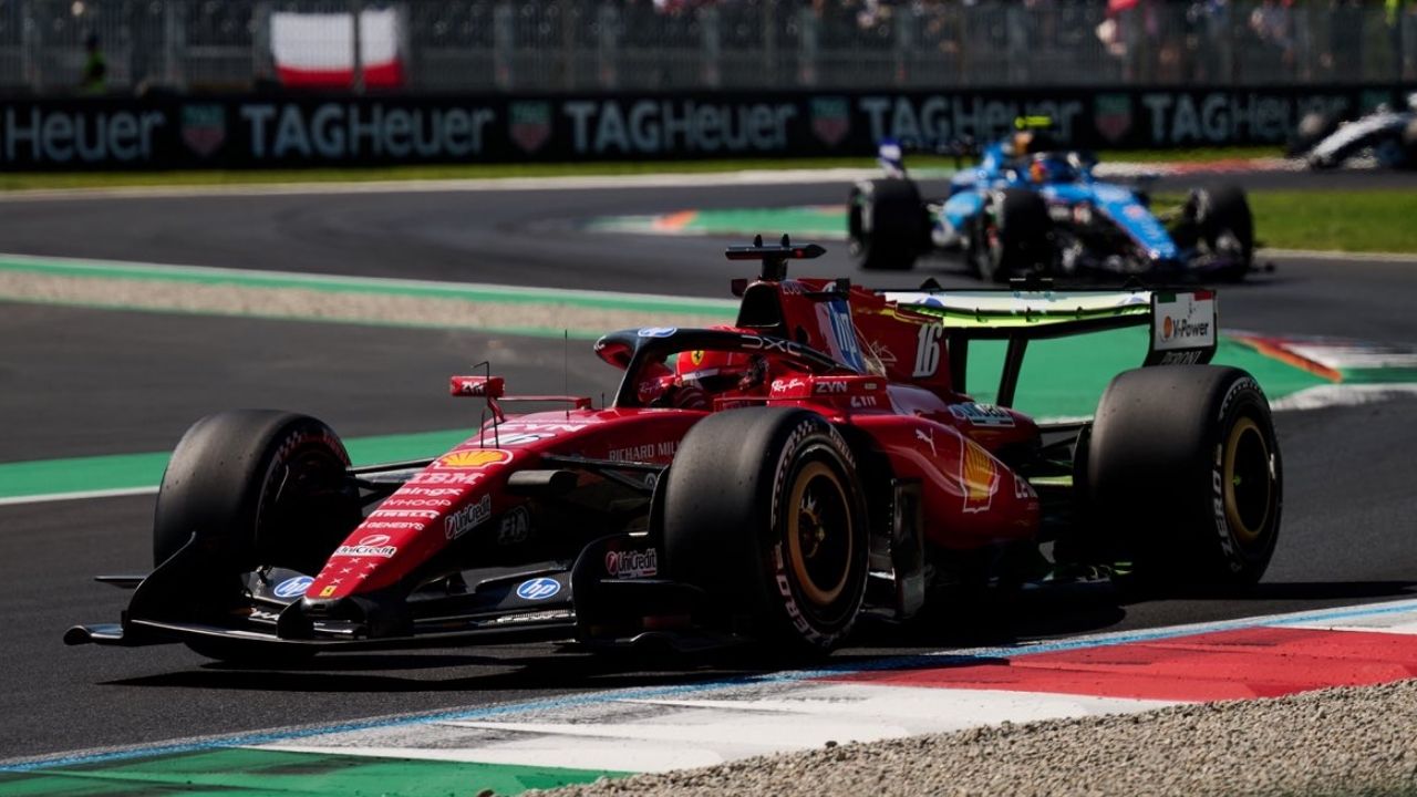 Ferrari se gusta en los primeros libres de Monza con Charles Leclerc