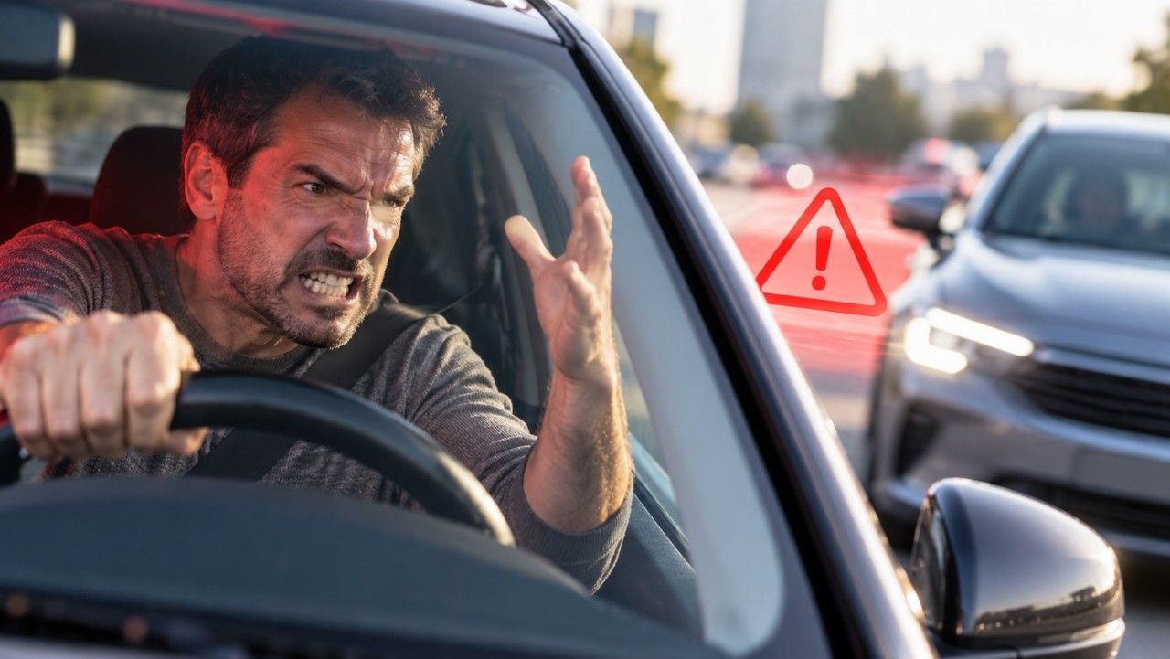 Conducir enfadado condiciona los riesgos