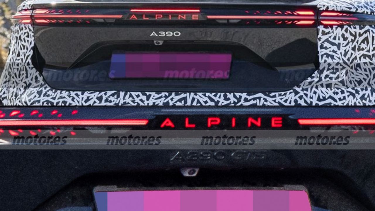 Vista trasera de un prototipo del Alpine A390