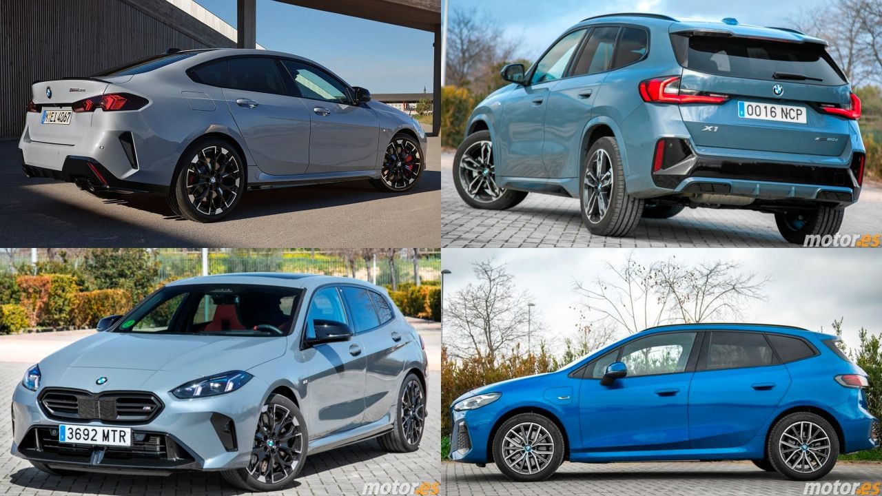 Los cuatro compactos de BMW, el Serie 2 Gran Coupé, Serie 1, Serie 2 Active Tourer y X1.