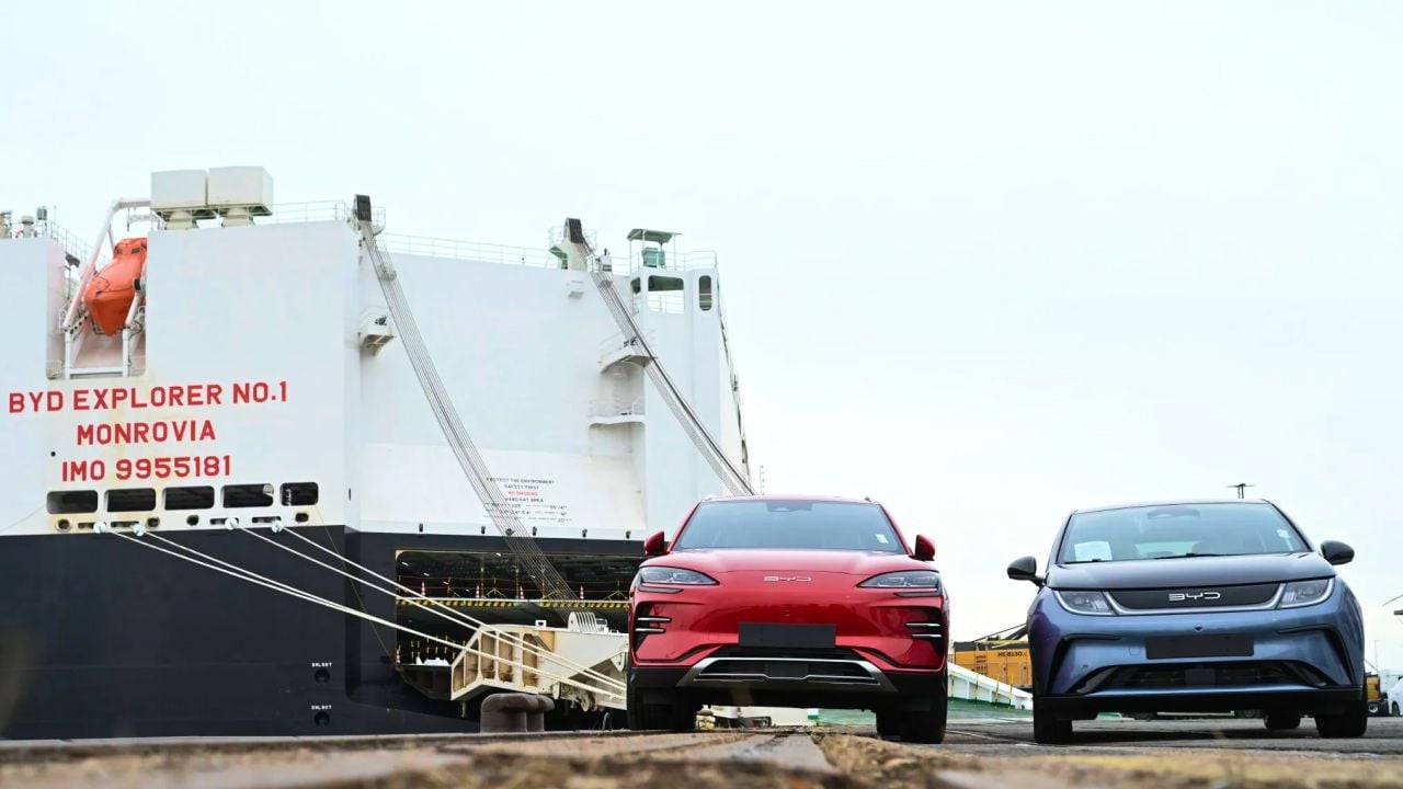BYD ya dispone de varios barcos con los que traer sus vehículos a Europa