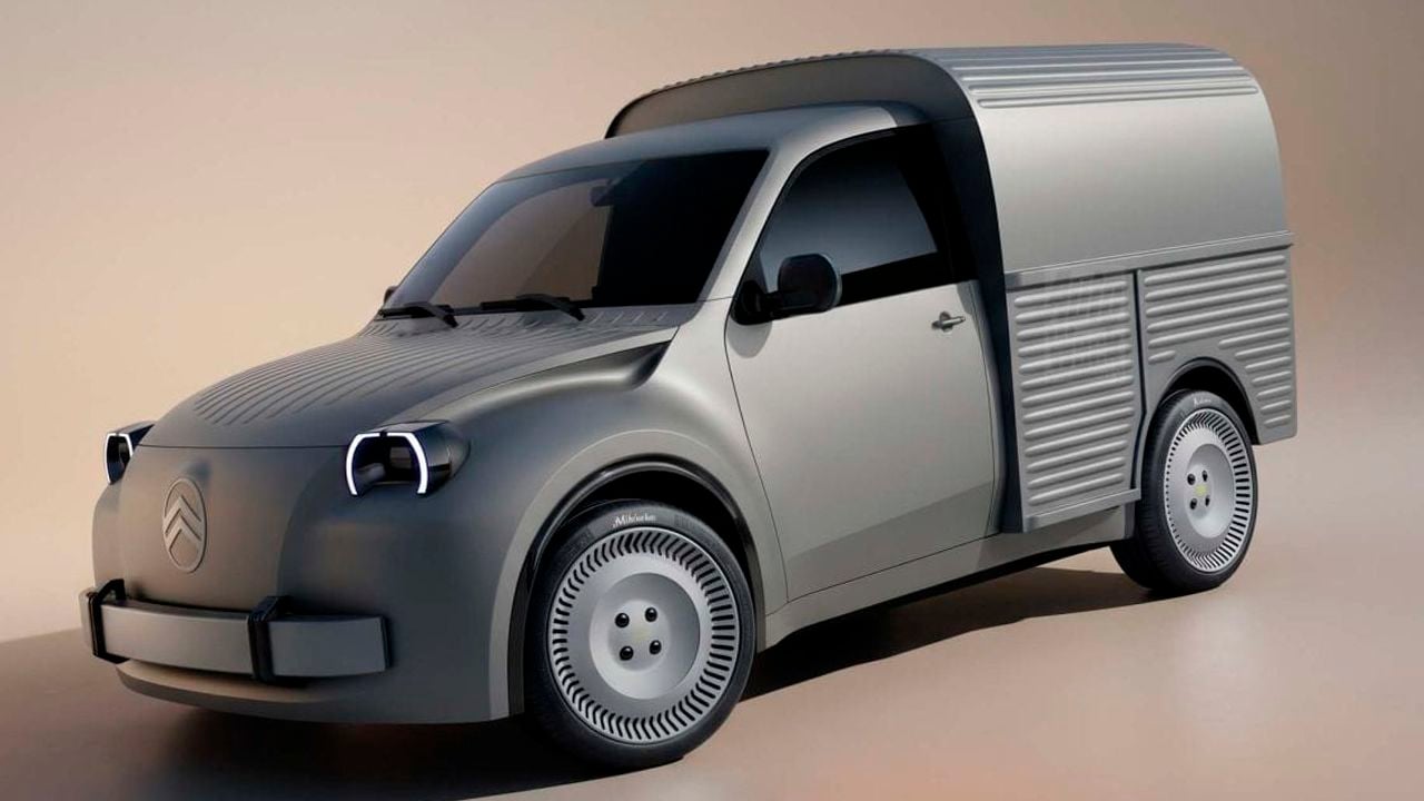 Citroën presentó en el Salón de París un 2 CV furgoneta