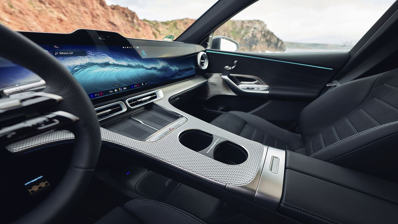 Salpicadero del Mercedes GLC eléctrico
