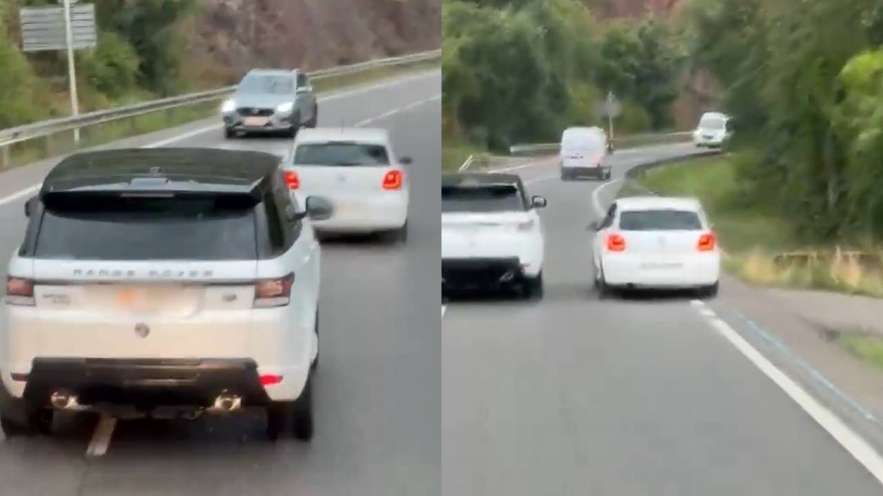 Dos conductores se retan en una carretera de Lleida y las cámaras graban hasta dónde llega su pique