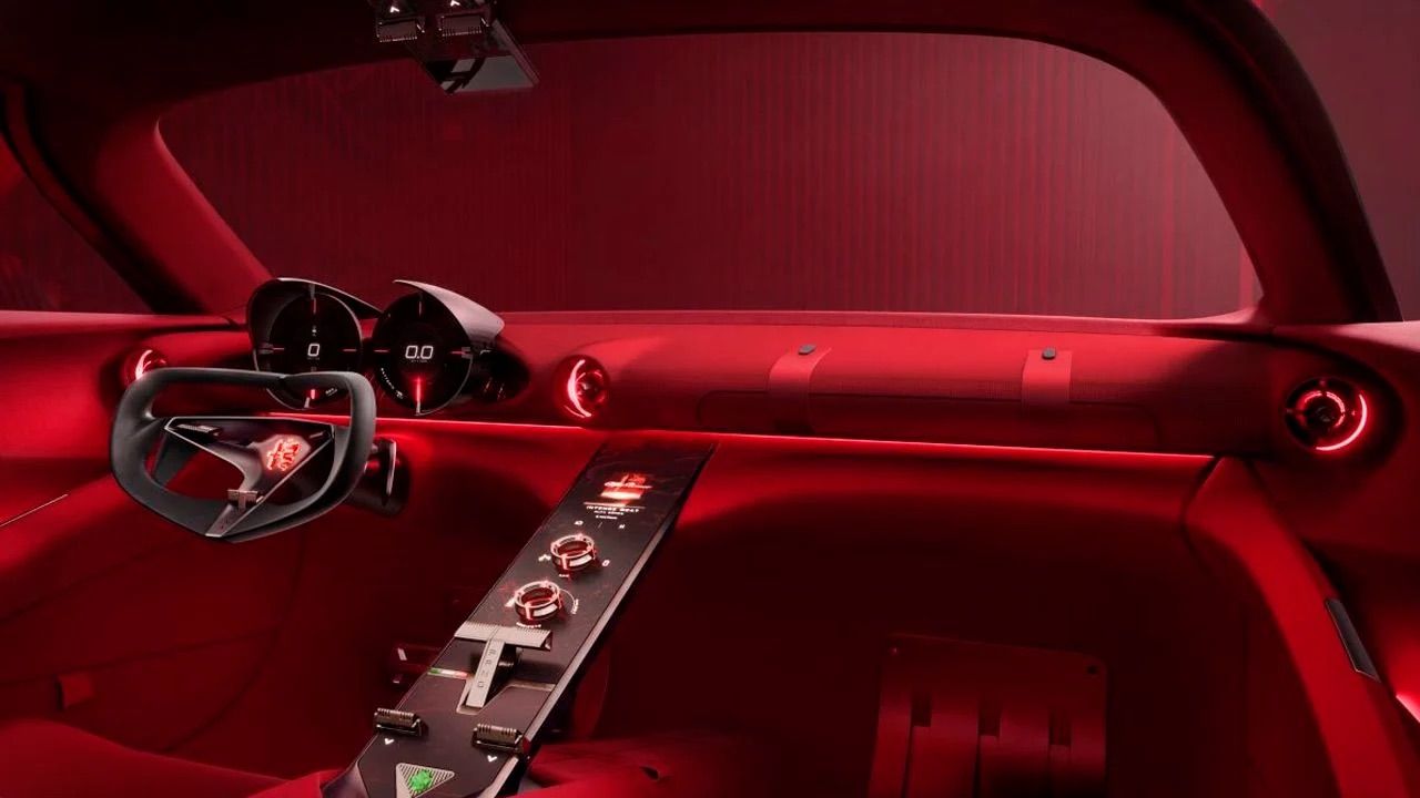 Interior del Alfa Romeo Cuorerosso