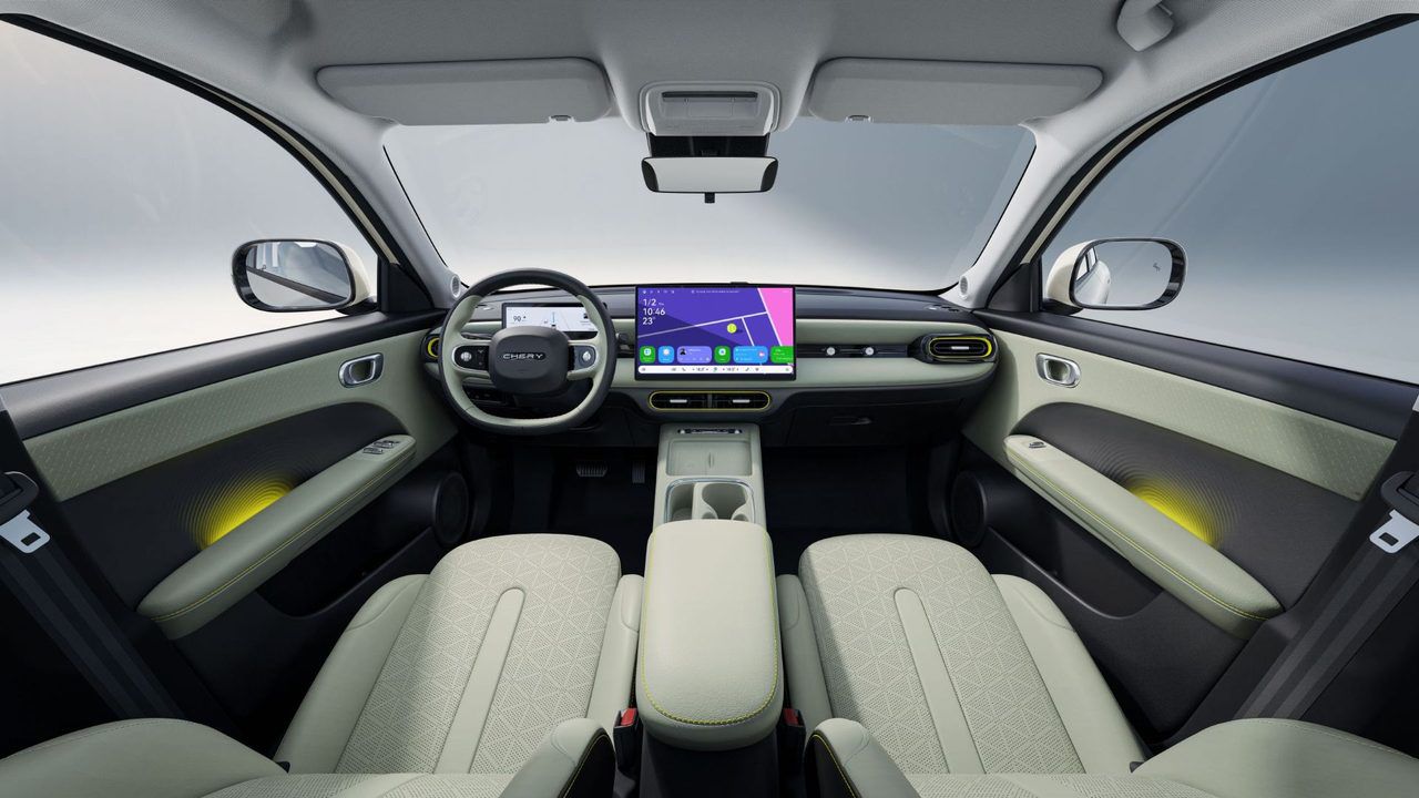 Vista interior del nuevo Chery Q