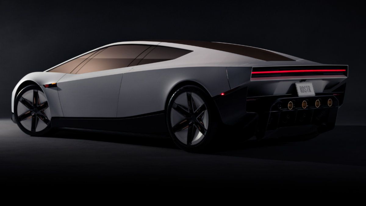 La parte trasera del Tesla Roadster