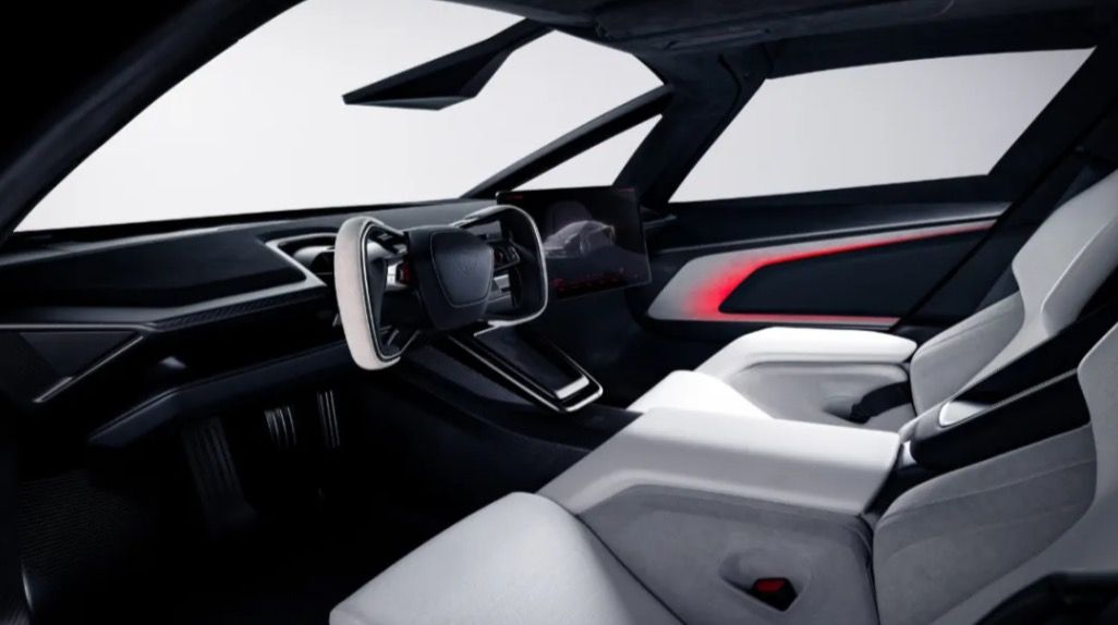 El interior del Tesla Roadster