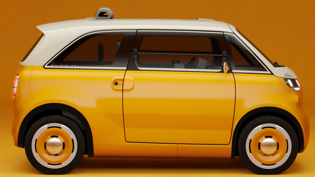El Fiat Multiplina quiere ser más que un Topolino, le bastan 3,04 metros para llevar a cuatro