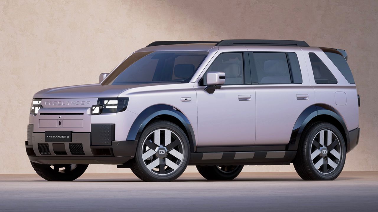 Vista frontal lateral del nuevo Freelander 8