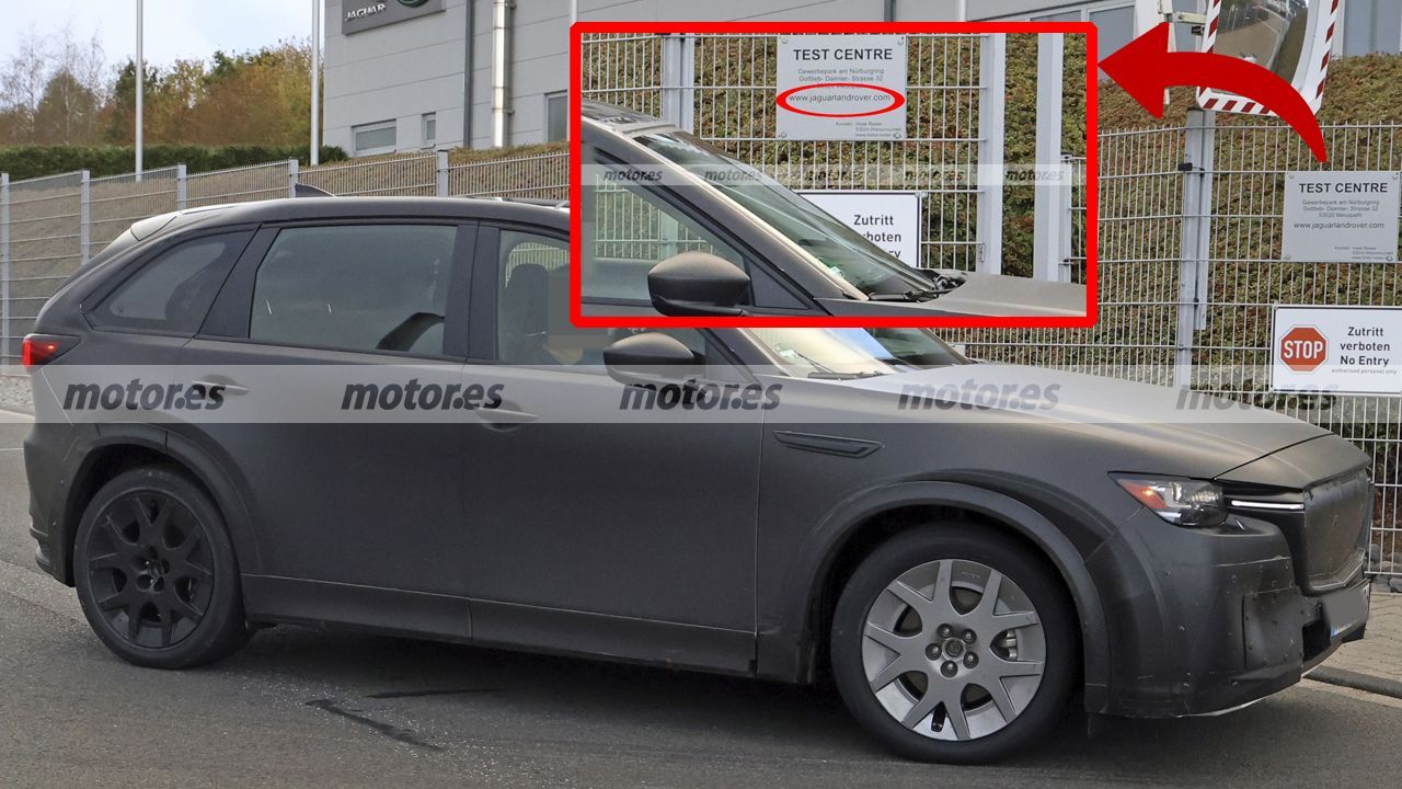 La mula del supuesto Mazda eléctrico cazado en Nürburgring apunta a un nuevo SUV de Jaguar o Land Rover