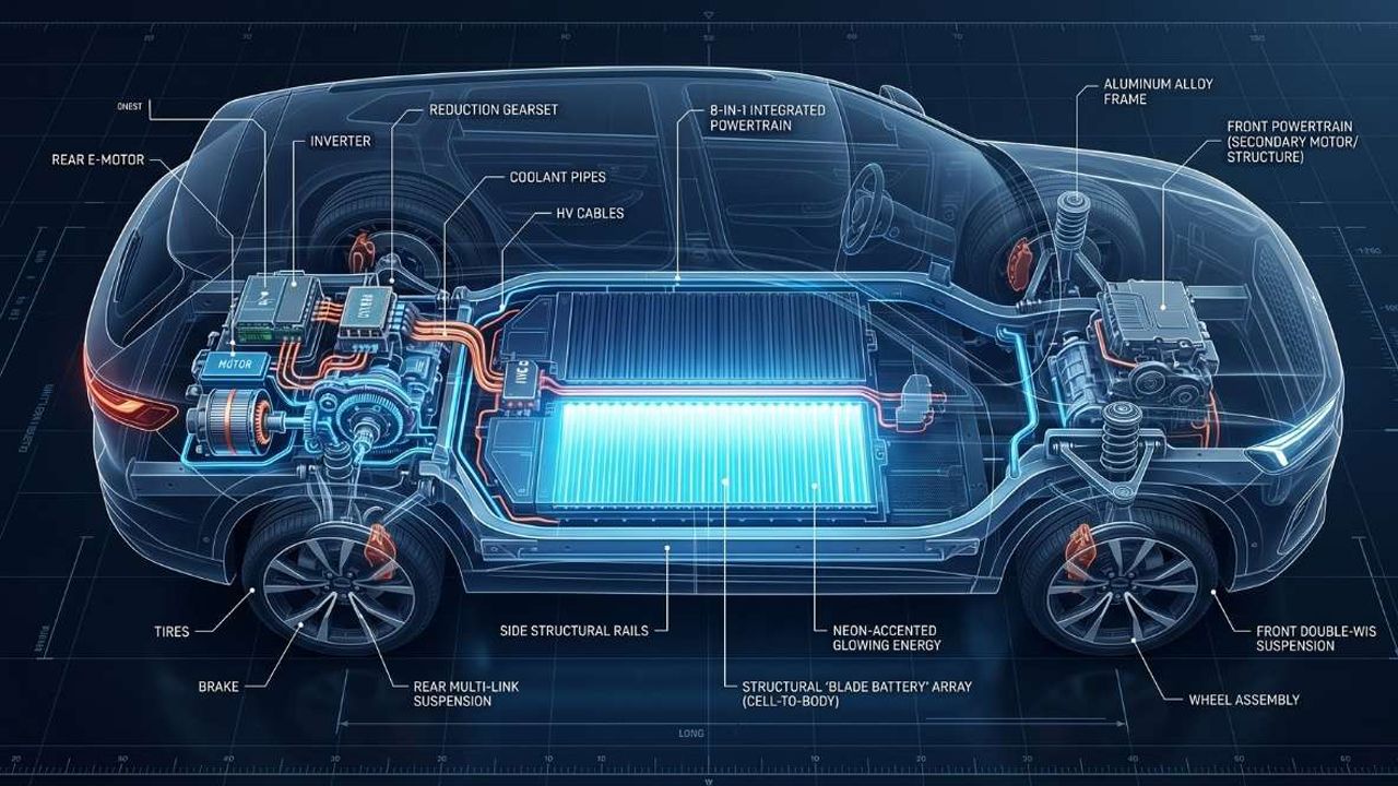 Componentes y piezas del BYD Atto 3 Evo