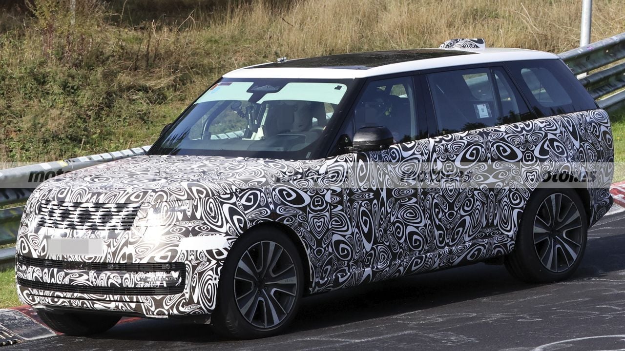 Vista frontal y lateral del Range Rover 2027