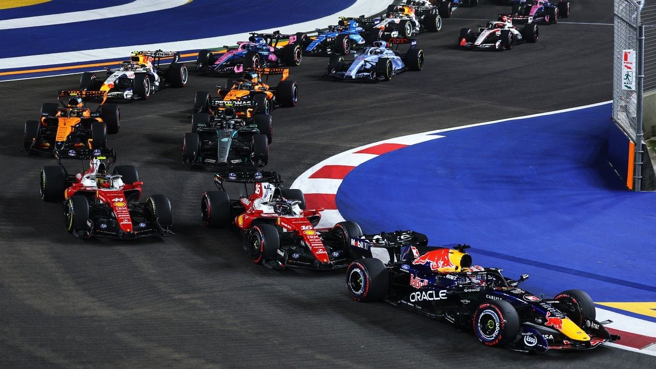 Salida del Gran Premio de Singapur