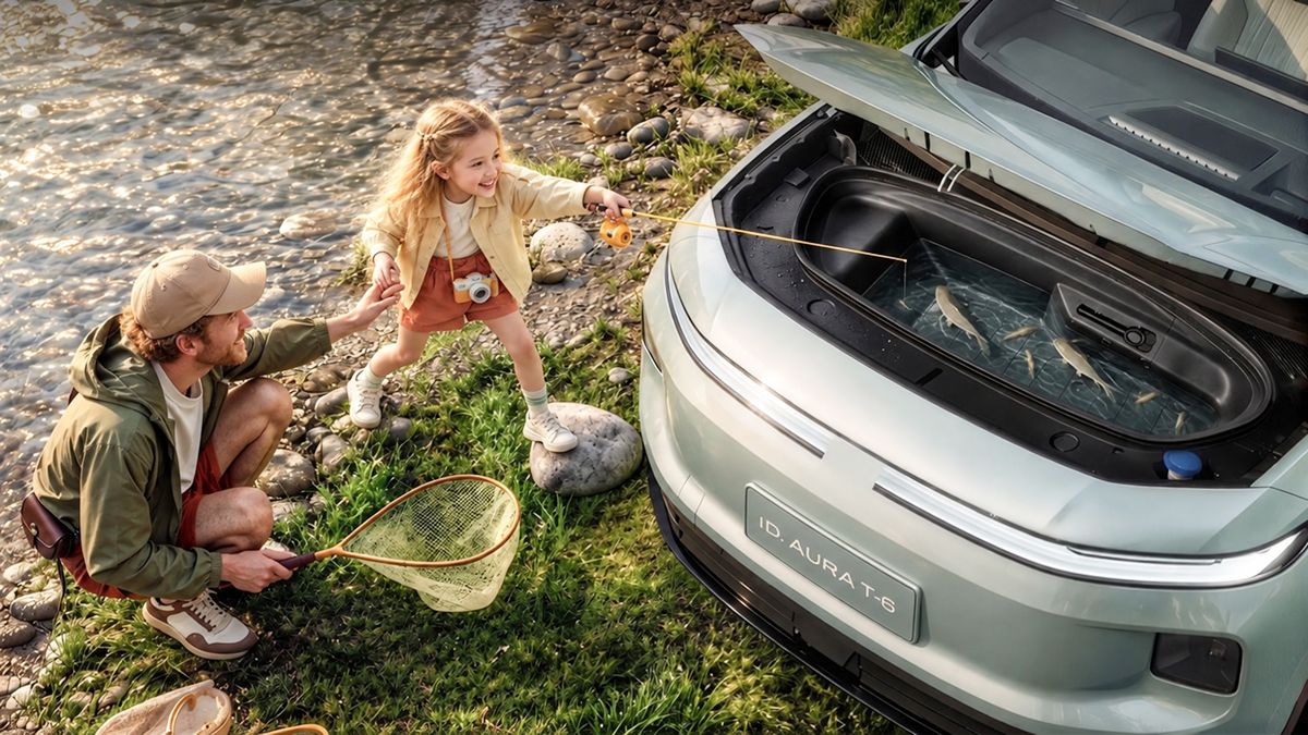 El Volkswagen ID. Aura T6 dispone de frunk