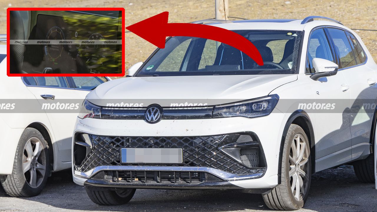 El Volkswagen Tiguan R 2027 se deja ver por dentro por primera vez y hay un detalle que confirma su nuevo motor MHEV