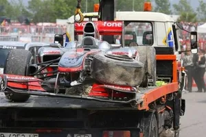 Aclarada la causa del accidente de Hamilton en Montmeló