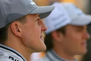 Schumacher se alegra por la victoria de Ferrari